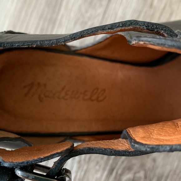 MADEWELL Pierce Peep Toe Shoe Bootie Black Size 8.5 - Picture 5 of 13